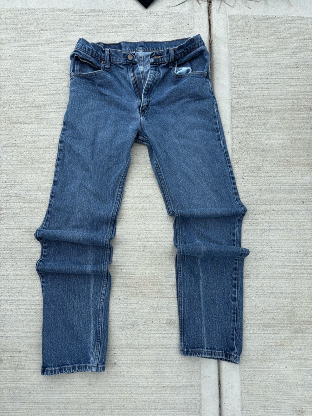 Wrangler Men’s Blue Straight-Leg Jeans